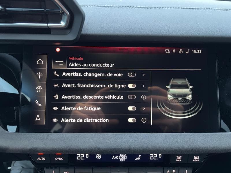 Audi A3 Sportback Competition hybride-GPS*Carplay*clim*Caméra*DriveSelect - tvac - 21