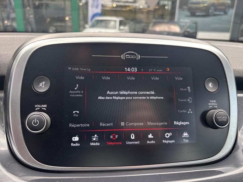 Fiat 500 X Lounge| 1.0 120 cv | Carplay | Caméra | Capteurs Av/Ar | Clim - 15