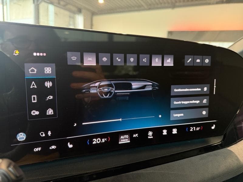 Audi Q6 e-tron Advanced/100KWh 387cv 620Kms WLTP | Quattro | Pneumatique | GPS | Carplay | Caméra 360 | Capteurs AV+AR | Toit ouvrant pano | Sièges AV chauffants | Clim auto | Cuir | Virtual Cockpit | Led Matrix - 21