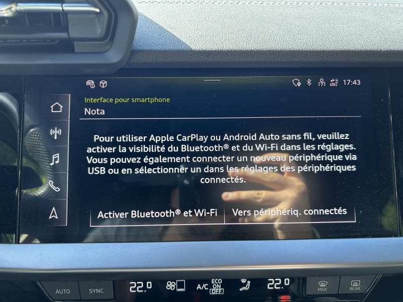 Audi A3 S-Line | 1.0 TFSI 110cv | Carplay | GPS | Capteurs Av+Ar | Sièges Av chauffants - 21