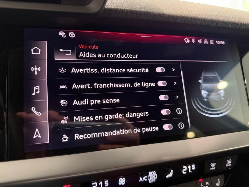Audi A3 Sportback S-Line | 1.0 TFSI 110 CV | Carplay | Caméra360 | GPS | Sièges Av chauffants - 20