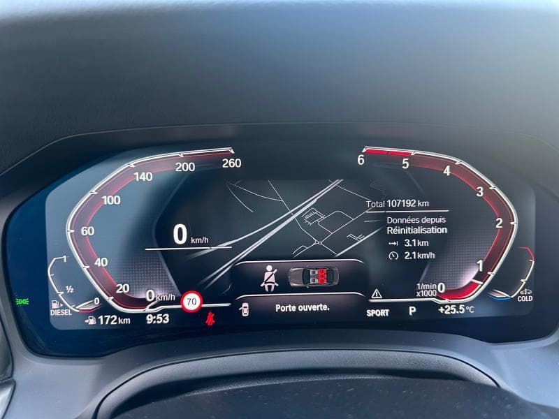 BMW Serie 3 316 Pack M | 2.0D 122cv | Carplay | Caméra360 | GPS | Capteurs Av+Ar - 12