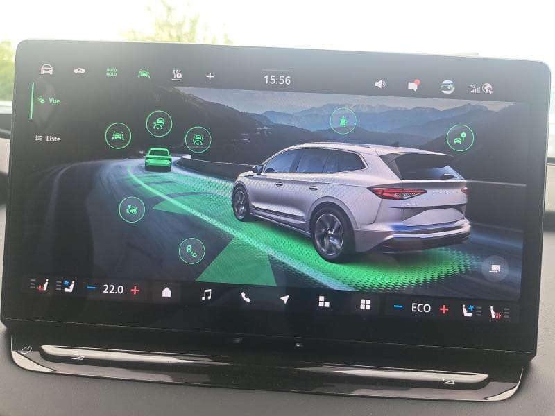 Skoda Enyaq Corporate | 82kWh 285cv 581km WLTP | Pompe à chaleur | Attelage | Camera360 | Toit ouvrant pano - 17