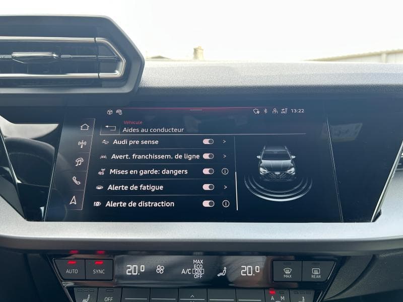 Audi A3 S-Line | 1.5 TSI 150Cv | Carplay | Camera | Virtual Cockpit | Sièges AV chauffants - 19