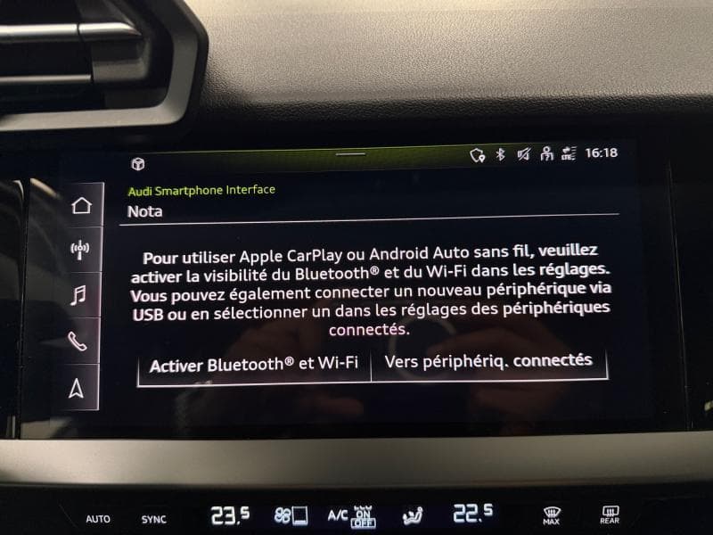 Audi A3 Sportback Advanced | 1.5 TFSI 150 CV | Caplay | Int Sport | Capteurs AV ARR | Clim Auto - 21