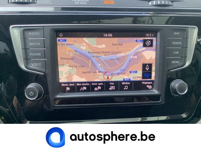 Volkswagen Touran III Highline -7 places/gps/toit ouvrant pano - 14