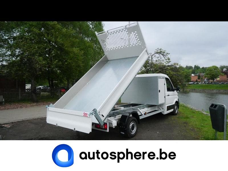 Volkswagen Crafter L4 avec benne galvanisée et coffre a dos - 4