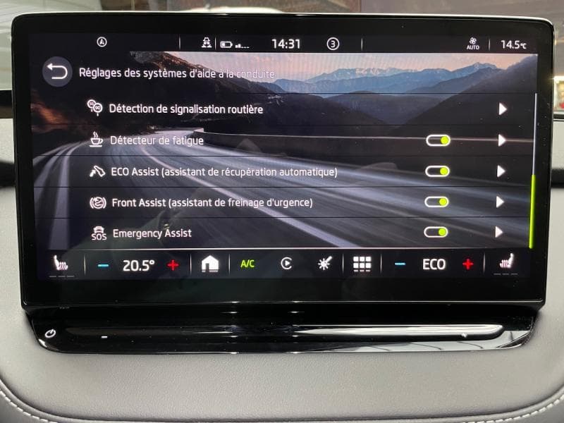 Skoda Enyaq Sportline - 82kWh 204cv - Toit pano/Cam 360°/ACC - 31